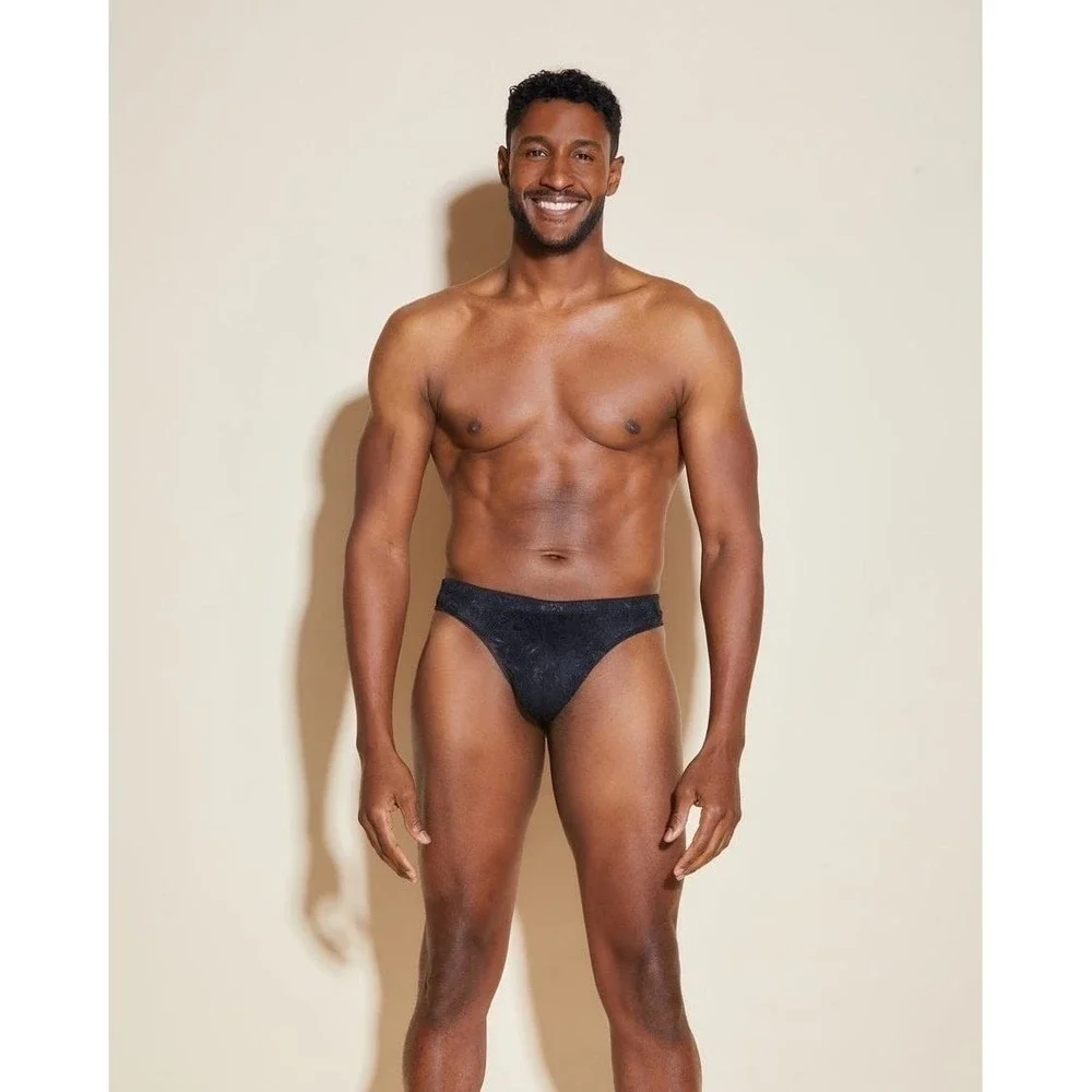 CosaBella Men's Luxury Black Lace G-String Thong  Sheer‎ Designer Underwear M